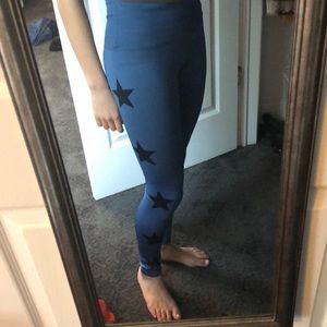 Workout Leggings with Stars and Stripes